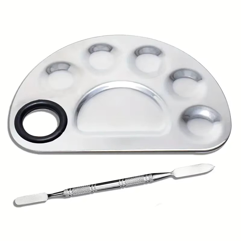 Beauty Makeup Eyeshadow Palette - RVS Make-up Mixer Nail Art Polish