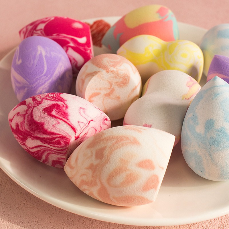 Beauty Blender In Makeup - Ultrazachte, veerkrachtige make-upspons met marmerpatroon, latexvrij,