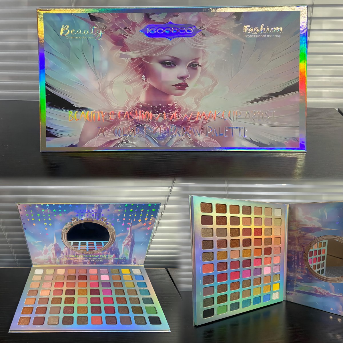 Beauty Makeup Eyeshadow Palette - 70 Oogschaduwplaat Glinstert Matte Lovertjes Oogschaduw