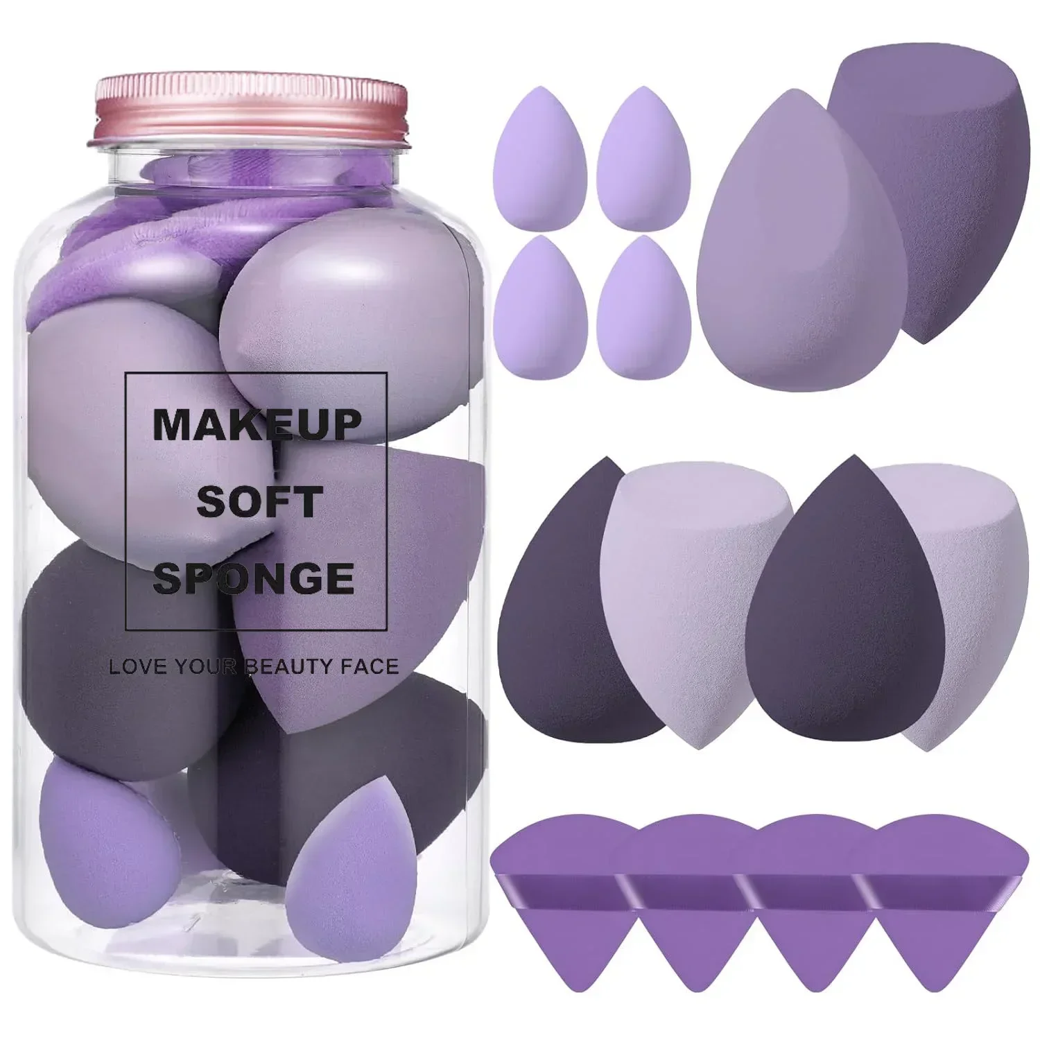 Beauty Blender In Makeup - 12/14 Stuks Make-Up Spons Blender Schoonheid
