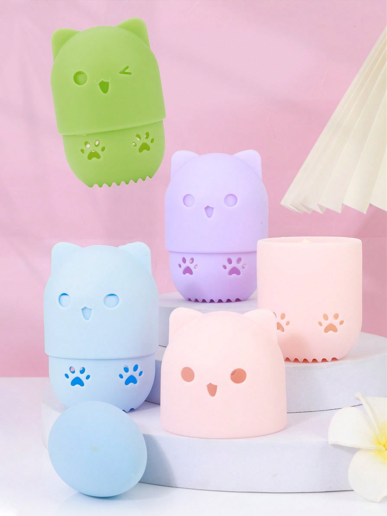 Schattige kattenvormige silico - Beauty Blender In Makeup recensie en prijs